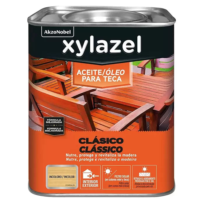 ACEITE XYLAZEL PARA TECA INCOLORO