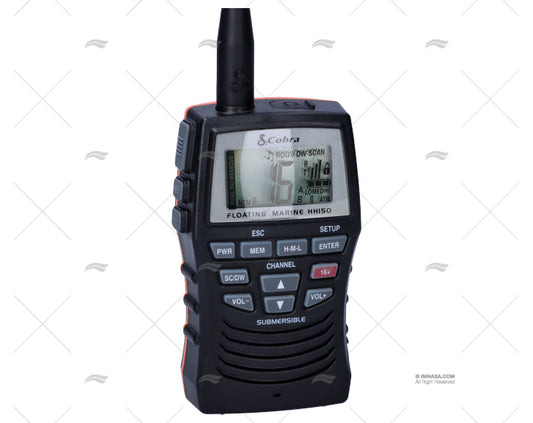 RADIO VHF PORTATIL COBRA MRHH150FLT IPX7